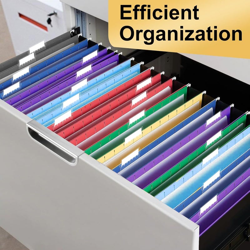 YOPCDJ Hanging File Folders, 60 Pack Letter Size Hanging File folders with Tabs, Stay Organized for Your Home and Office Bulk File, Documents and Paper, 10 Colors - Image 5